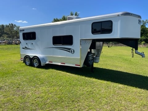 2015 Shadow Pro Series  2 Horse Slant Load Gooseneck Horse Trailer With Living Quarters SOLD!!! 