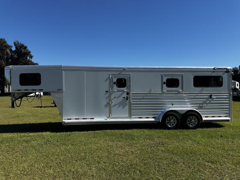 2019 Cimarron Air Ride  3 Horse Straight Load Gooseneck Horse Trailer SOLD!!! 
