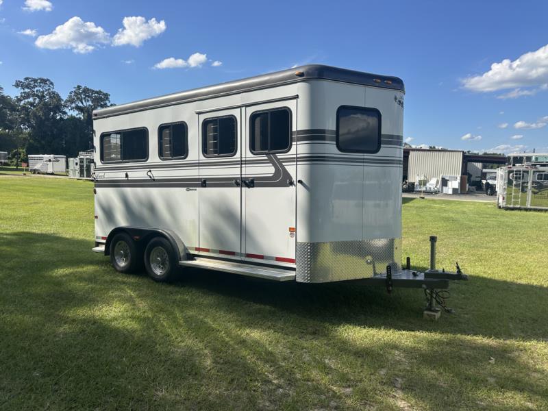 2019 Hawk XL Warmblood - White -  2 Horse Straight Load Bumperpull Horse Trailer SOLD!!! 