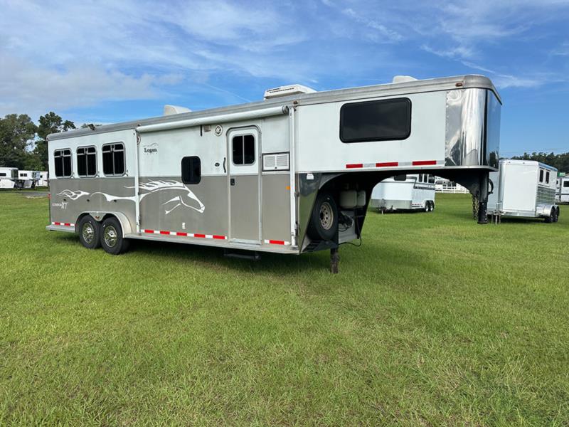2006 Logan   3 Horse Slant Load Gooseneck Horse Trailer With Living Quarters SOLD!!! 