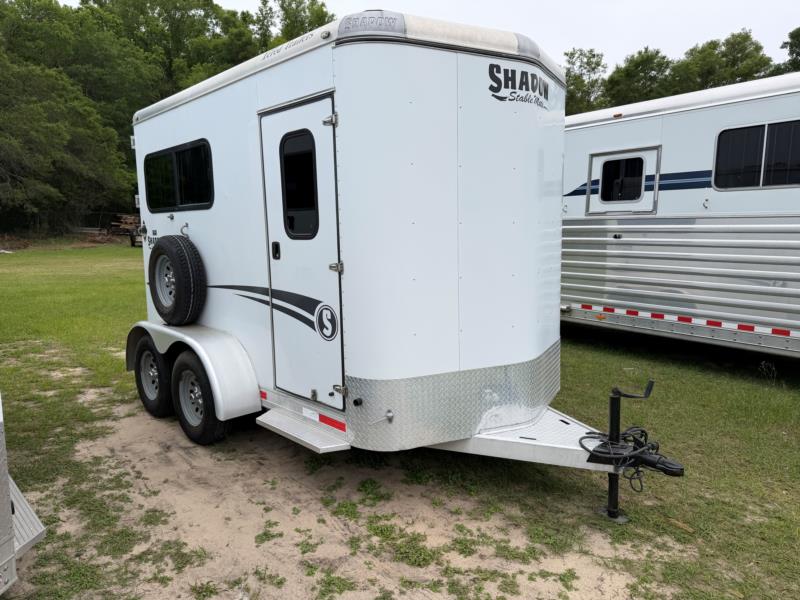 2016 Shadow - White -  2 Horse Straight Load Bumperpull Horse Trailer SOLD!!! 