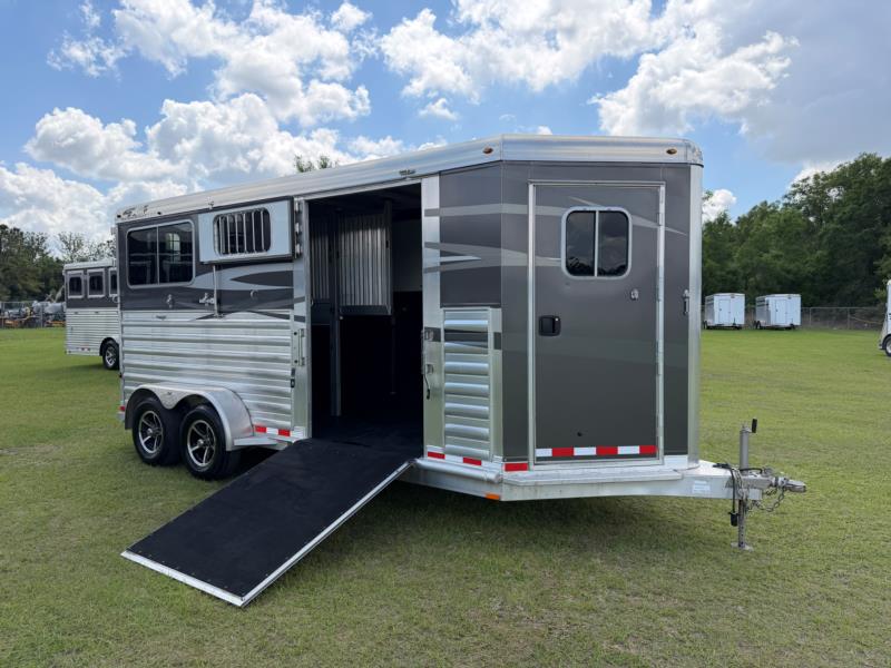 2022 4-Star Side Ramp - Charcoal -  2 Horse Straight Load Bumperpull Horse Trailer SOLD!!! 