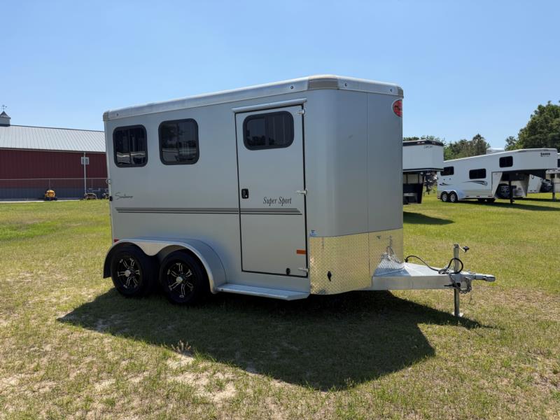 2023 Sundowner Sport Tack - Silver -  2 Horse Slant Load Bumperpull Horse Trailer SOLD!!! 