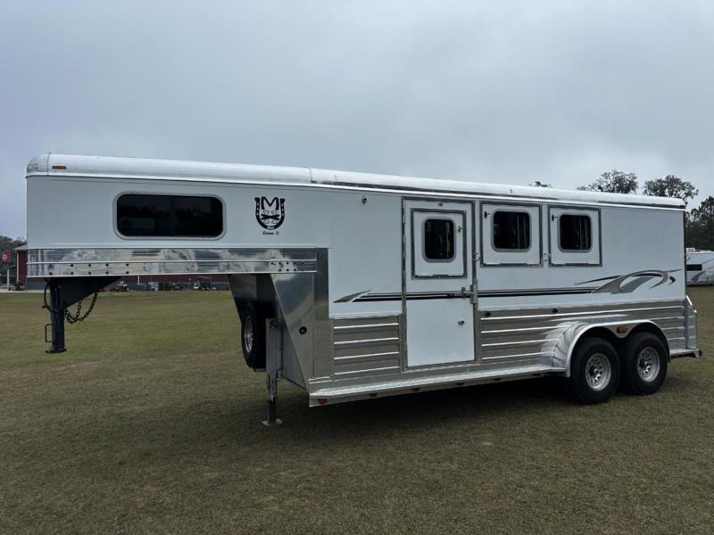 2008 4-Star Stock Combo  3 Horse Slant Load Gooseneck Horse Trailer SOLD!!! 