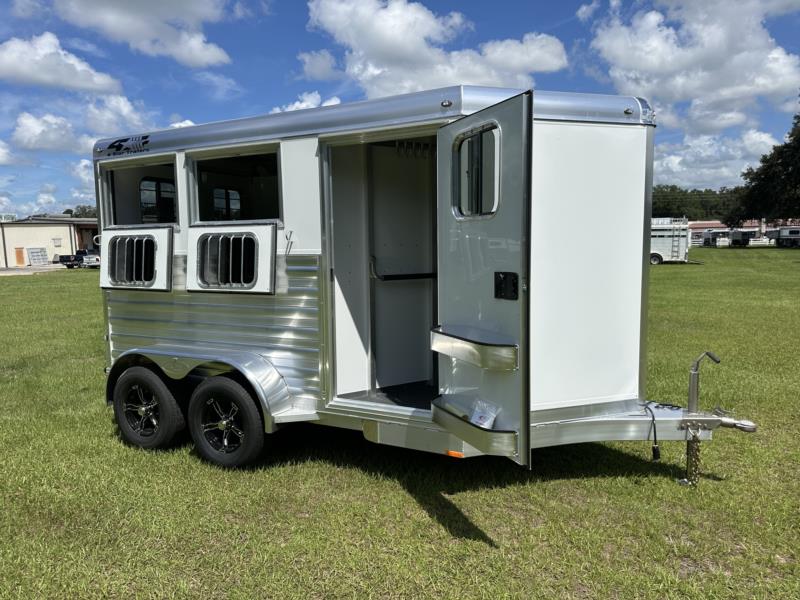 2025 4-Star   2 Horse Slant Load Bumperpull Horse Trailer