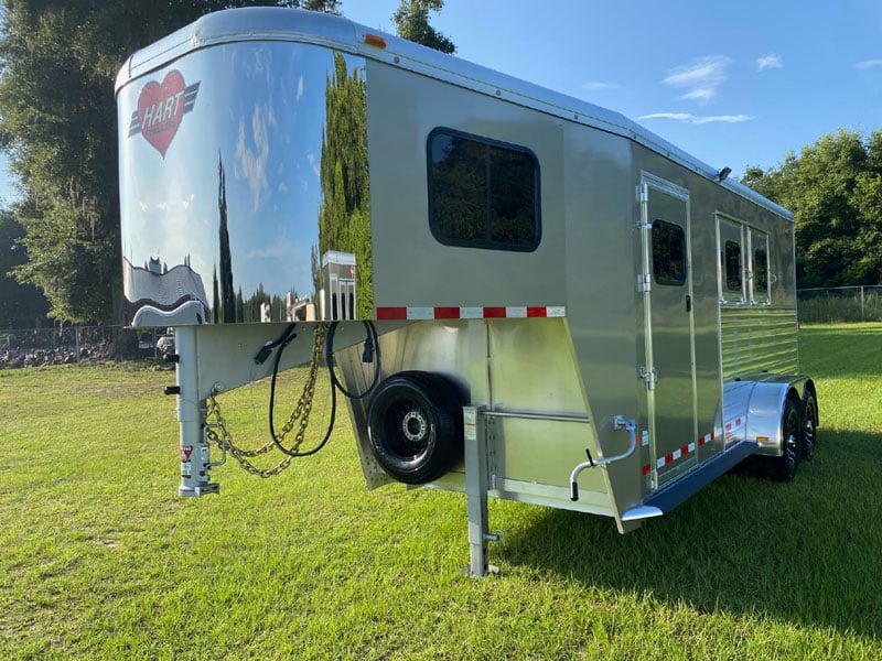 2023 Hart MVP - Champagne -  2 Horse Slant Load Gooseneck Horse Trailer
