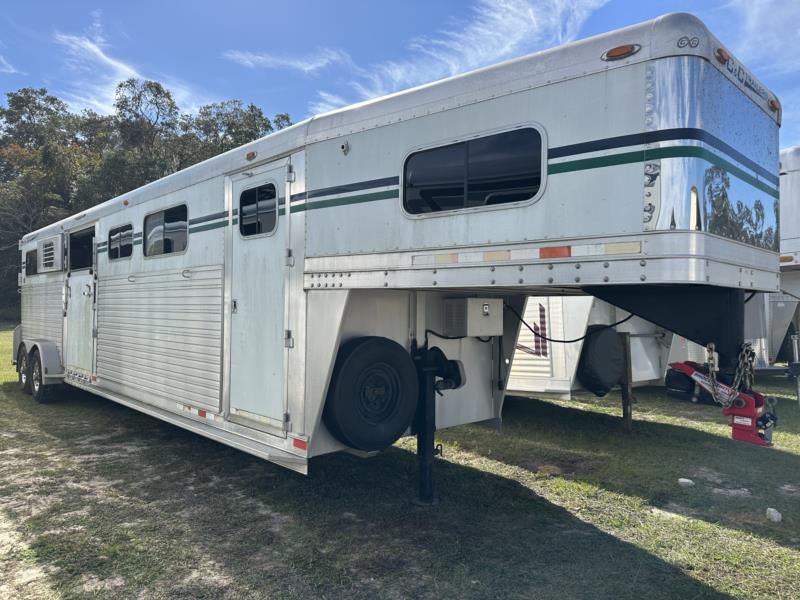 2006 C&C Head to Head - White -  4 Horse Straight Load Gooseneck Horse Trailer SOLD!!! 