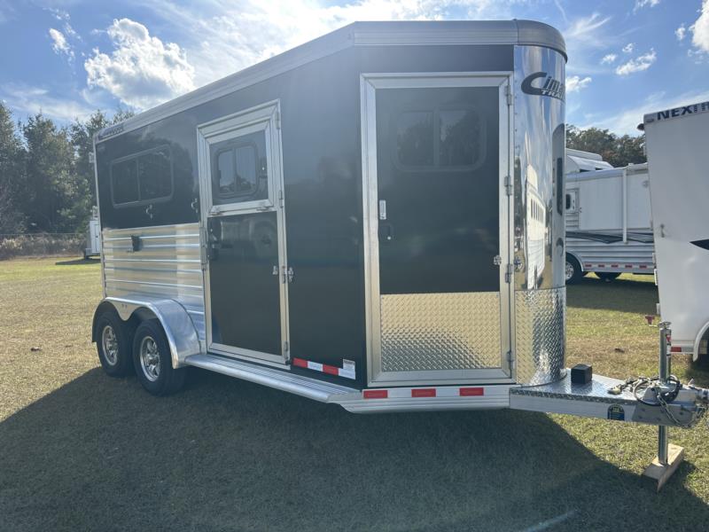 2023 Cimarron - Black -  2 Horse Straight Load Bumperpull Horse Trailer SOLD!!! 