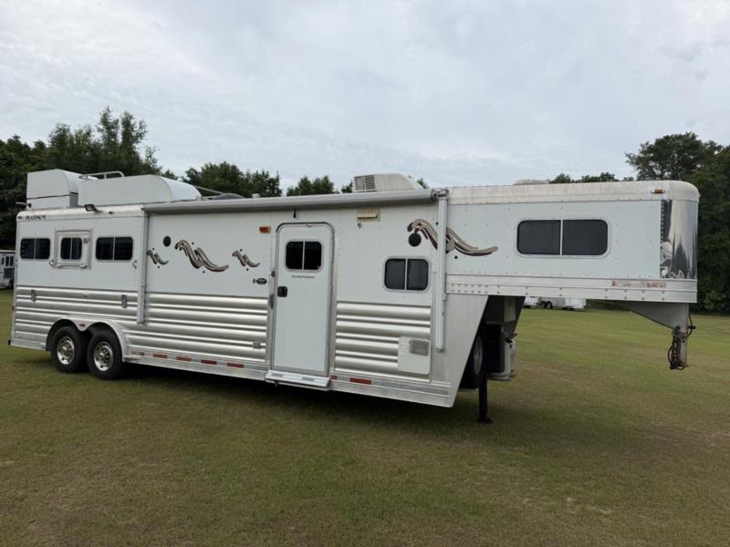 2008 Platinum Outlaw Conversion  3 Horse Slant Load Gooseneck Horse Trailer With Living Quarters