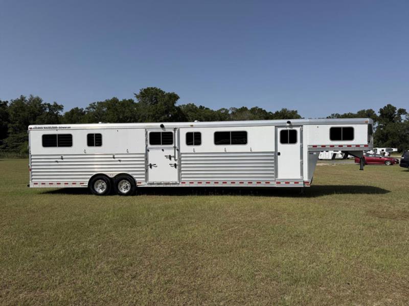 2023 Elite Head to Head  6 Horse Straight Load Gooseneck Horse Trailer
