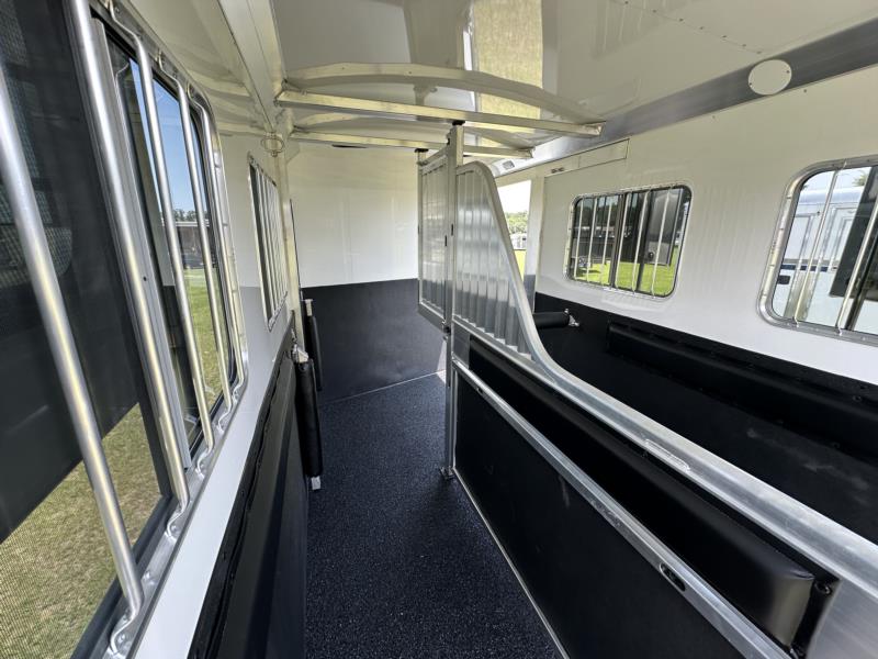 2023 4-Star Side Ramp - White - XL Tall  2 Horse Straight Load Bumperpull Horse Trailer SOLD!!! 