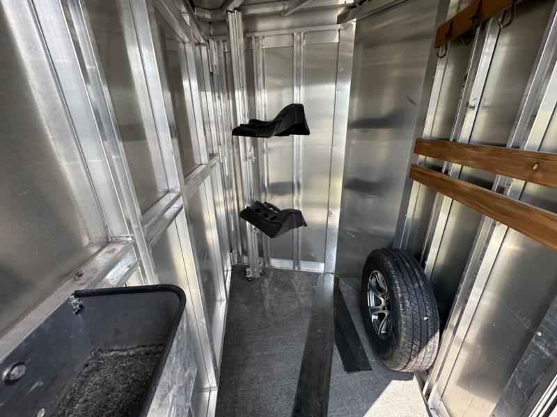 2022 Exiss Stock Combo - Tan -  2 Horse Slant Load Bumperpull Horse Trailer SOLD!!! 