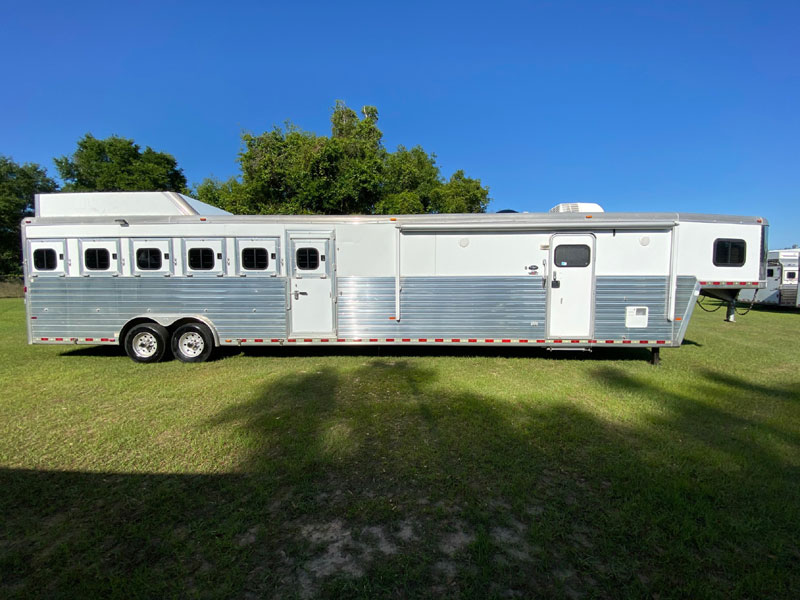 2008 Hart with Large Mid Tack  6 Horse Slant Load Gooseneck Horse Trailer With Living Quarters SOLD!!! 